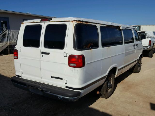 2B5WB35Z21K512963 - 2001 DODGE RAM WAGON WHITE photo 4