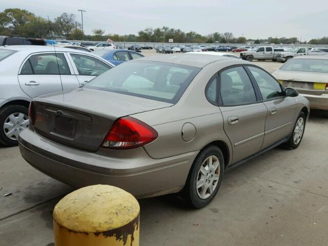 1FAFP53U87A192831 - 2007 FORD TAURUS TAN photo 4