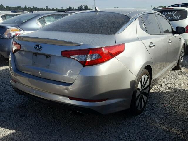 5XXGR4A65CG074791 - 2012 KIA OPTIMA SX SILVER photo 4