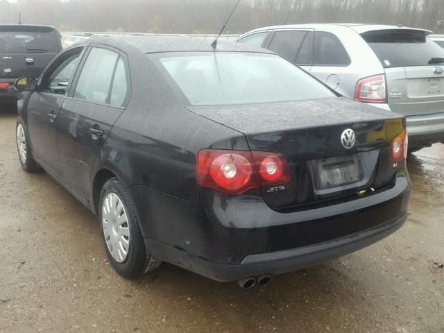 3VWJM71K98M186080 - 2008 VOLKSWAGEN JETTA S 黑色 照片 3