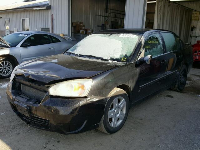 1G1ZT53886F174801 - 2006 CHEVROLET MALIBU LT BLACK photo 2