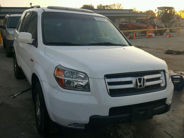 5FNYF18697B030688 - 2007 HONDA PILOT EXL WHITE photo 1