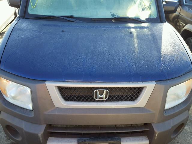 5J6YH285X3L025654 - 2003 HONDA ELEMENT EX BLUE photo 7