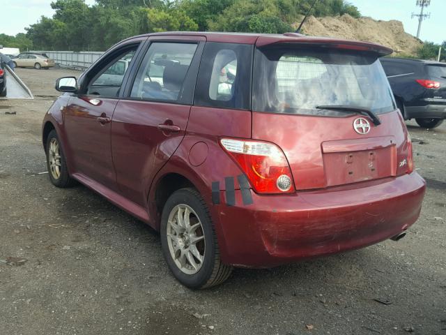 JTKKT624560160539 - 2006 TOYOTA SCION XA BURGUNDY photo 3