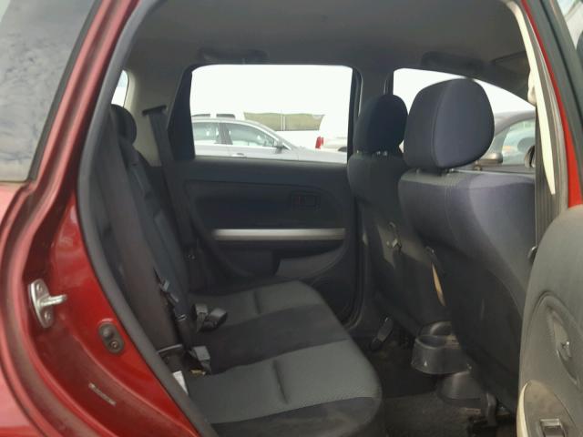 JTKKT624560160539 - 2006 TOYOTA SCION XA BURGUNDY photo 6
