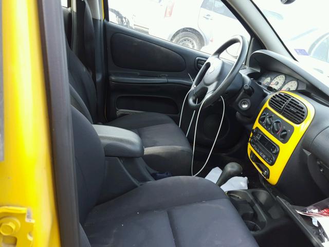 1B3ES56C23D111839 - 2003 DODGE NEON SXT YELLOW photo 5