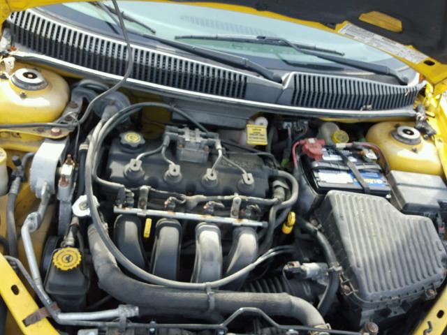 1B3ES56C23D111839 - 2003 DODGE NEON SXT YELLOW photo 7