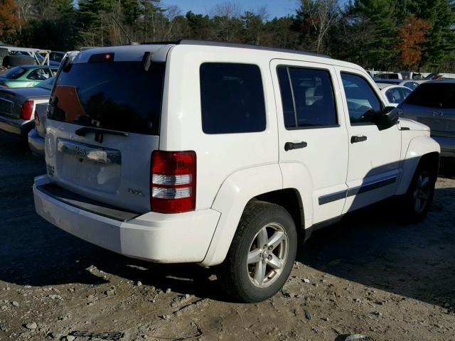 1J8GN58K58W208590 - 2008 JEEP LIBERTY LI WHITE photo 4