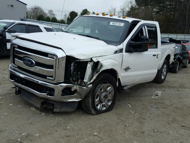 1FT8W3BT6DEA36780 - 2013 FORD F350 SUPER WHITE photo 2