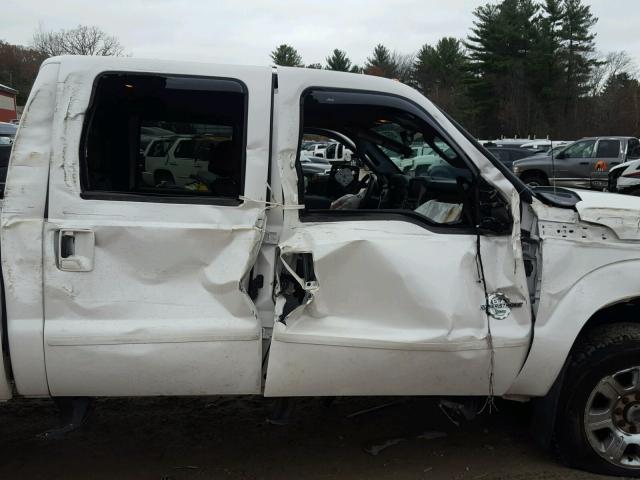 1FT8W3BT6DEA36780 - 2013 FORD F350 SUPER WHITE photo 9