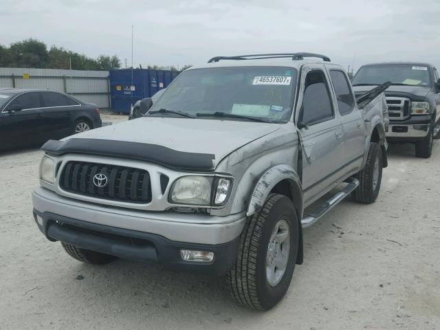 5TEGN92N23Z242211 - 2003 TOYOTA TACOMA DOU SILVER photo 2