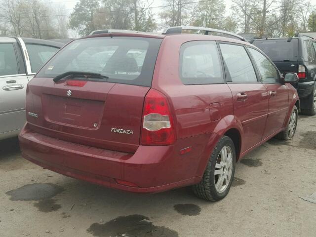 KL5JJ86Z16K301465 - 2006 SUZUKI FORENZA PR RED photo 4