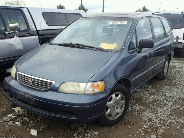 JHMRA1871TC014387 - 1996 HONDA ODYSSEY EX BLUE photo 2