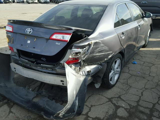 4T1BF1FKXDU684782 - 2013 TOYOTA CAMRY L GRAY photo 4