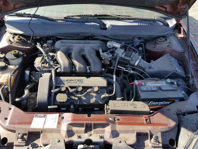 1FAFP55S2YA103123 - 2000 FORD TAURUS SES BROWN photo 7