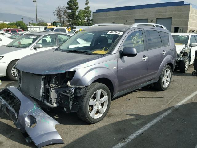 JA4MT41X87Z002428 - 2007 MITSUBISHI OUTLANDER GRAY photo 2