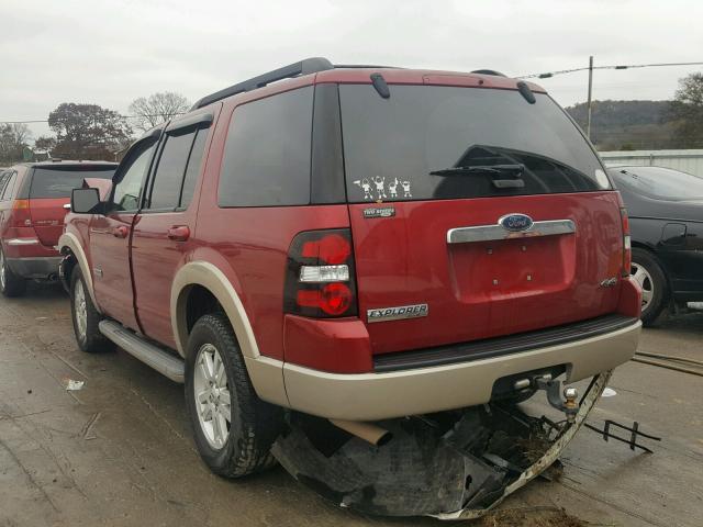 1FMEU74E08UB22267 - 2008 FORD EXPLORER E MAROON photo 3