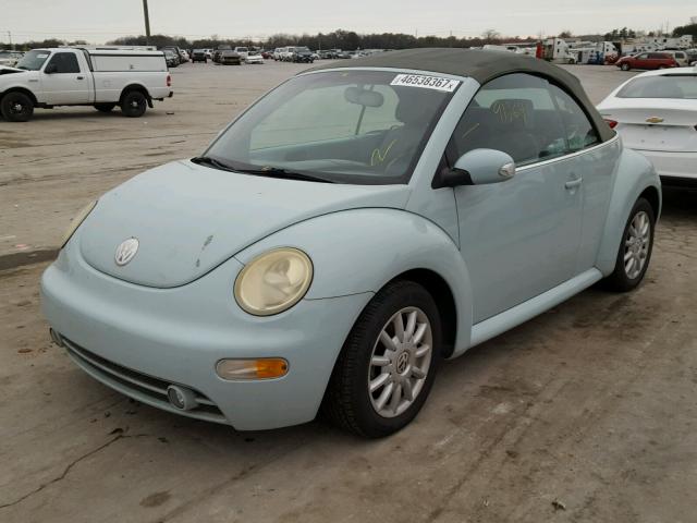 3VWCM31Y15M368387 - 2005 VOLKSWAGEN NEW BEETLE 蓝色 照片 2