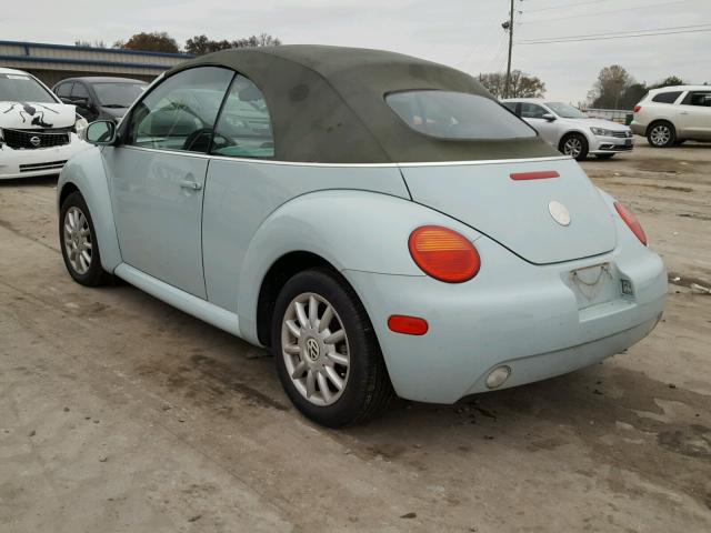 3VWCM31Y15M368387 - 2005 VOLKSWAGEN NEW BEETLE 蓝色 照片 3
