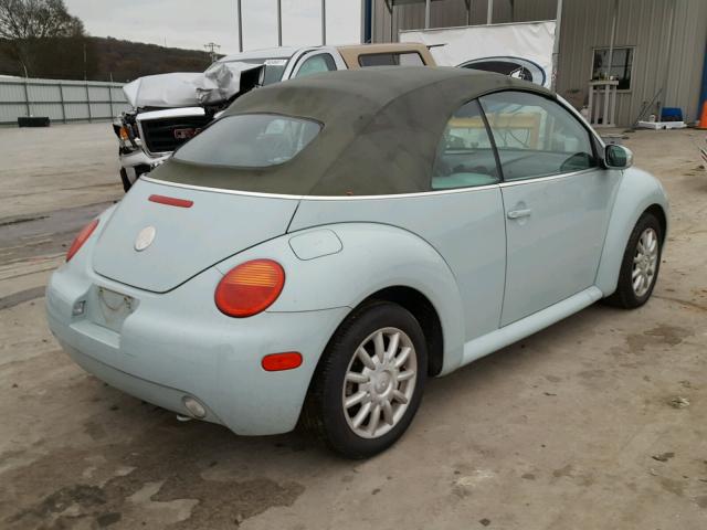 3VWCM31Y15M368387 - 2005 VOLKSWAGEN NEW BEETLE 蓝色 照片 4