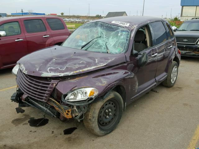 3C4FY4BB61T300137 - 2001 CHRYSLER PT CRUISER PURPLE photo 2