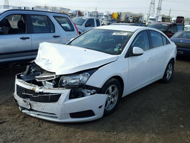 1G1PC5SB1E7226458 - 2014 CHEVROLET CRUZE LT WHITE photo 2