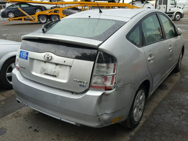 JTDKB20U140055418 - 2004 TOYOTA PRIUS SILVER photo 4