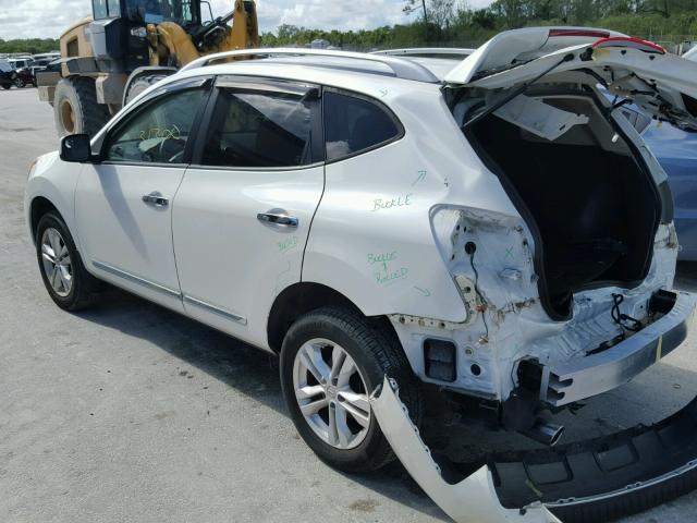 JN8AS5MT9DW546951 - 2013 NISSAN ROGUE S WHITE photo 3