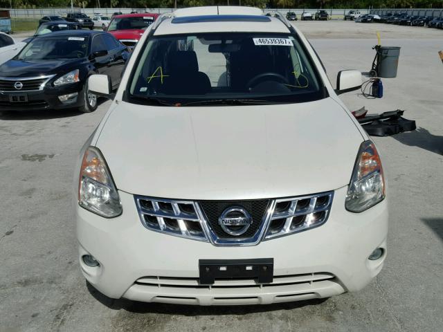 JN8AS5MT9DW546951 - 2013 NISSAN ROGUE S WHITE photo 9