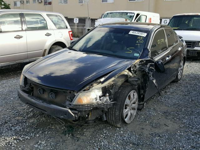 1HGCP36878A064437 - 2008 HONDA ACCORD EXL BLACK photo 2