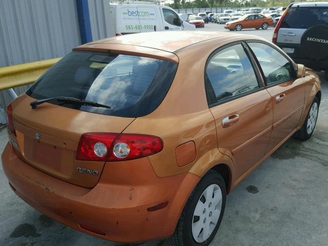 KL5JD66Z86K422750 - 2006 SUZUKI RENO ORANGE photo 4