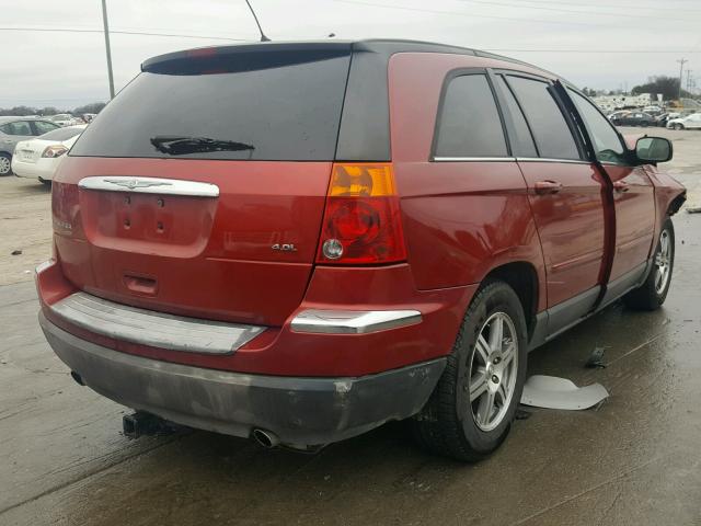 2A8GM68XX7R162007 - 2007 CHRYSLER PACIFICA T MAROON photo 4