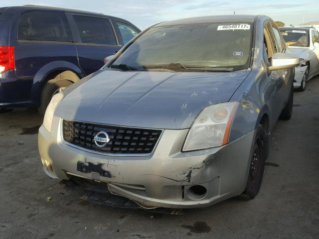 3N1AB61E18L632695 - 2008 NISSAN SENTRA 2.0 GRAY photo 2