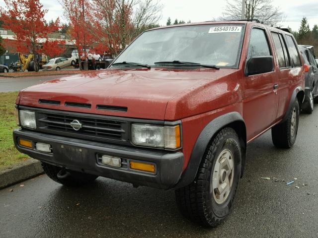 JN8HD17YXSW001850 - 1995 NISSAN PATHFINDER RED photo 2