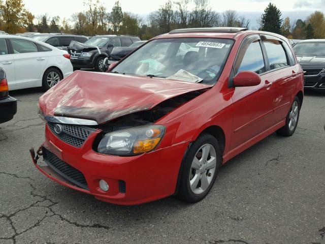 KNAFE161885010224 - 2008 KIA SPECTRA5 5 RED photo 2