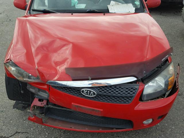 KNAFE161885010224 - 2008 KIA SPECTRA5 5 RED photo 7