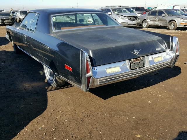 6D47R3Q242423 - 1973 CADILLAC DEVILLE CO BLUE photo 3