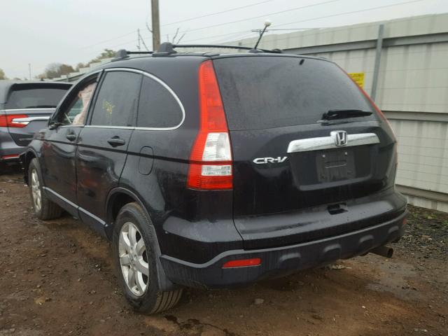 5J6RE48747L015010 - 2007 HONDA CR-V EXL BLACK photo 3