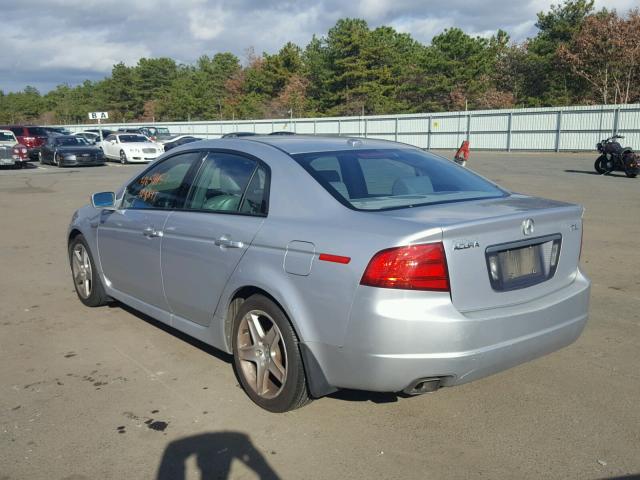 19UUA662X5A032256 - 2005 ACURA TL SILVER photo 3