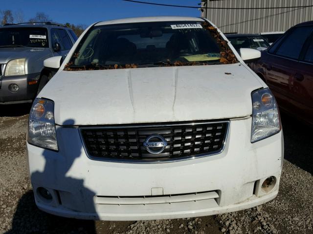 3N1AB61E18L638206 - 2008 NISSAN SENTRA WHITE photo 10