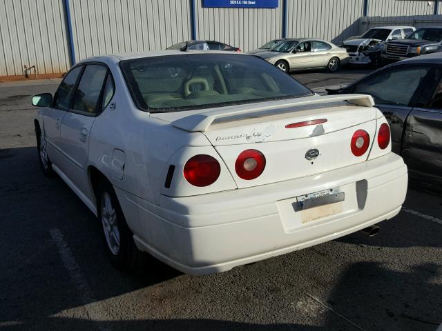 2G1WH55K159272265 - 2005 CHEVROLET IMPALA LS WHITE photo 3