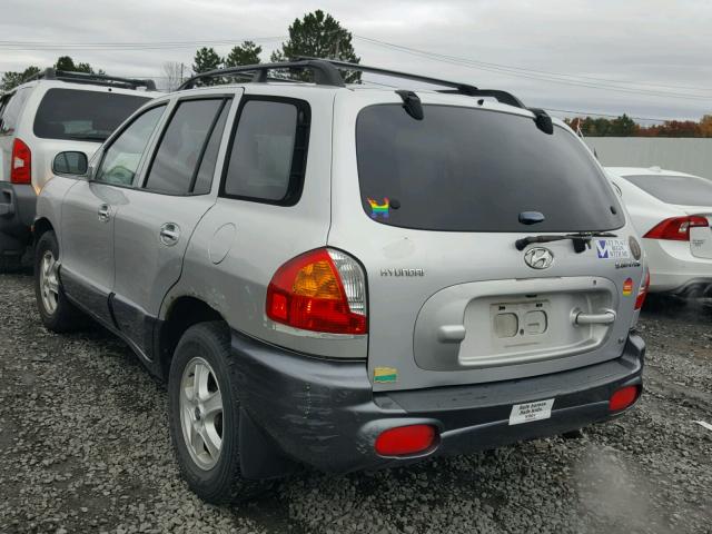 KM8SC13D92U152158 - 2002 HYUNDAI SANTA FE G SILVER photo 3