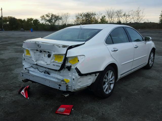 JTHBK1EG5B2469606 - 2011 LEXUS ES 350 WHITE photo 4