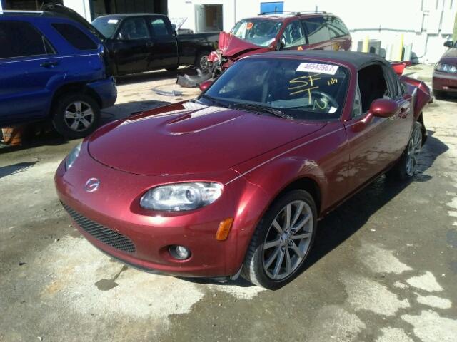 JM1NC25F980144339 - 2008 MAZDA MX-5 MIATA RED photo 2