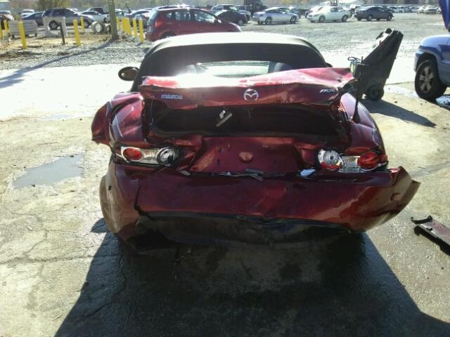 JM1NC25F980144339 - 2008 MAZDA MX-5 MIATA RED photo 6