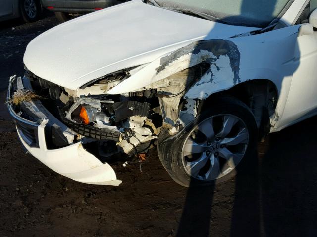 1HGCP2F7XAA006734 - 2010 HONDA ACCORD EX WHITE photo 9