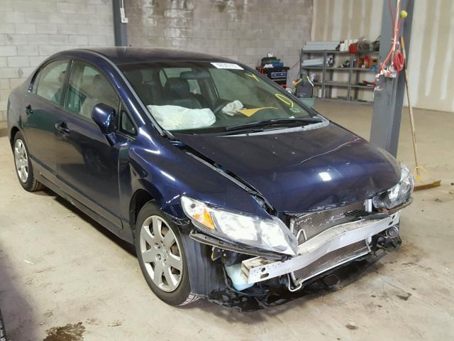 2HGFA16549H535486 - 2009 HONDA CIVIC LX BLUE photo 1