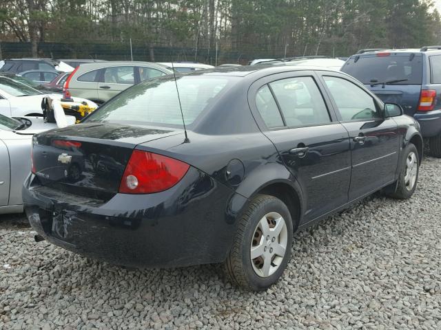 1G1AK55F877118736 - 2007 CHEVROLET COBALT BLACK photo 4