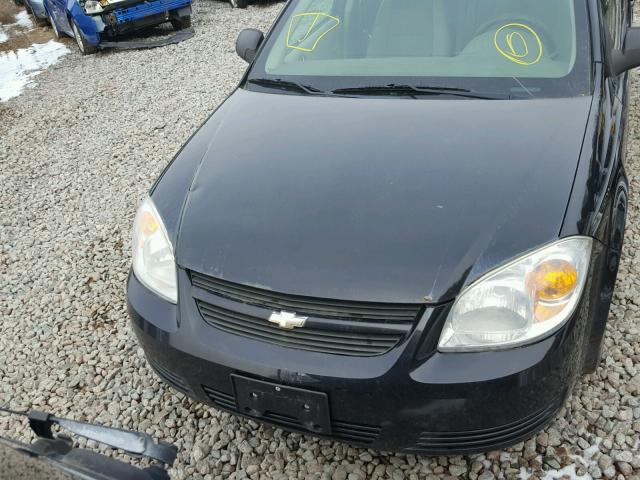 1G1AK55F877118736 - 2007 CHEVROLET COBALT BLACK photo 9