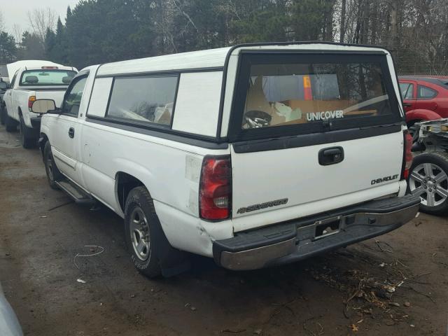 1GCEC14X84Z120673 - 2004 CHEVROLET SILVERADO WHITE photo 3